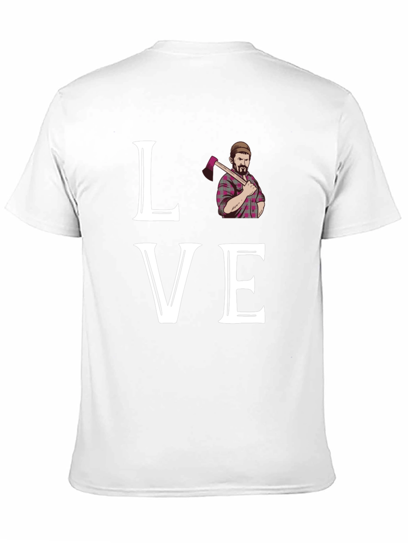Lumberjack Love Graphic Tee - Axe Man T-Shirt