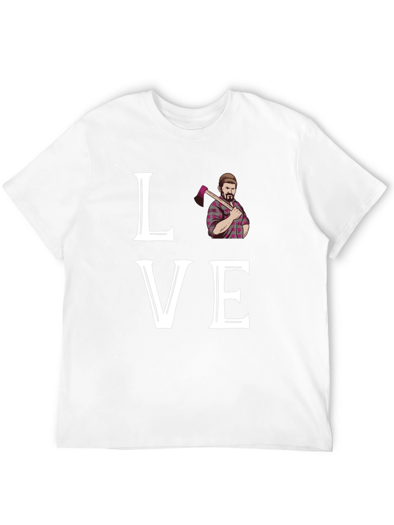 Lumberjack Love Graphic Tee - Axe Man T-Shirt