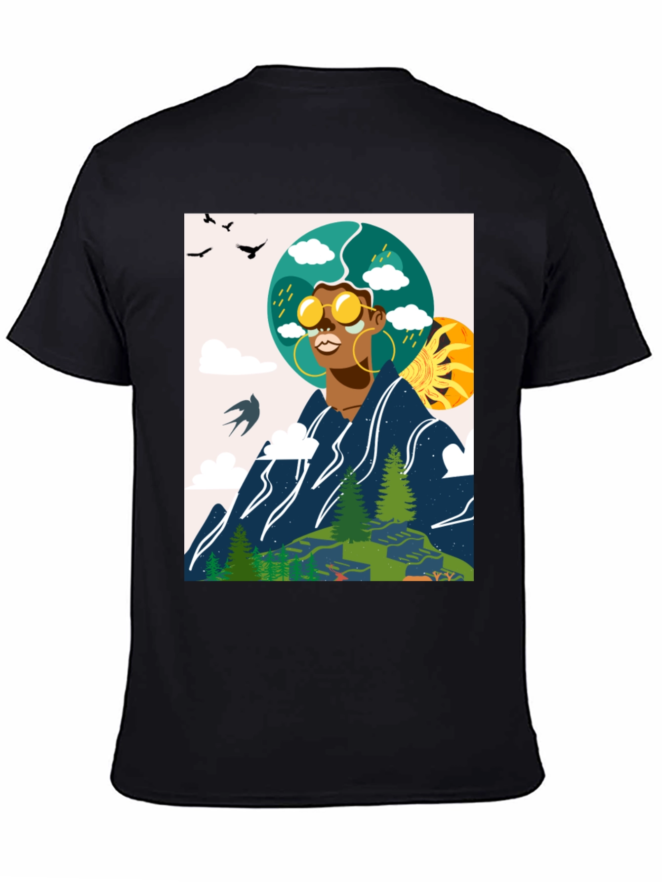 Nature Graphic Tee - Black