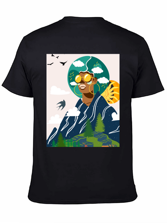 Nature Graphic Tee - Black