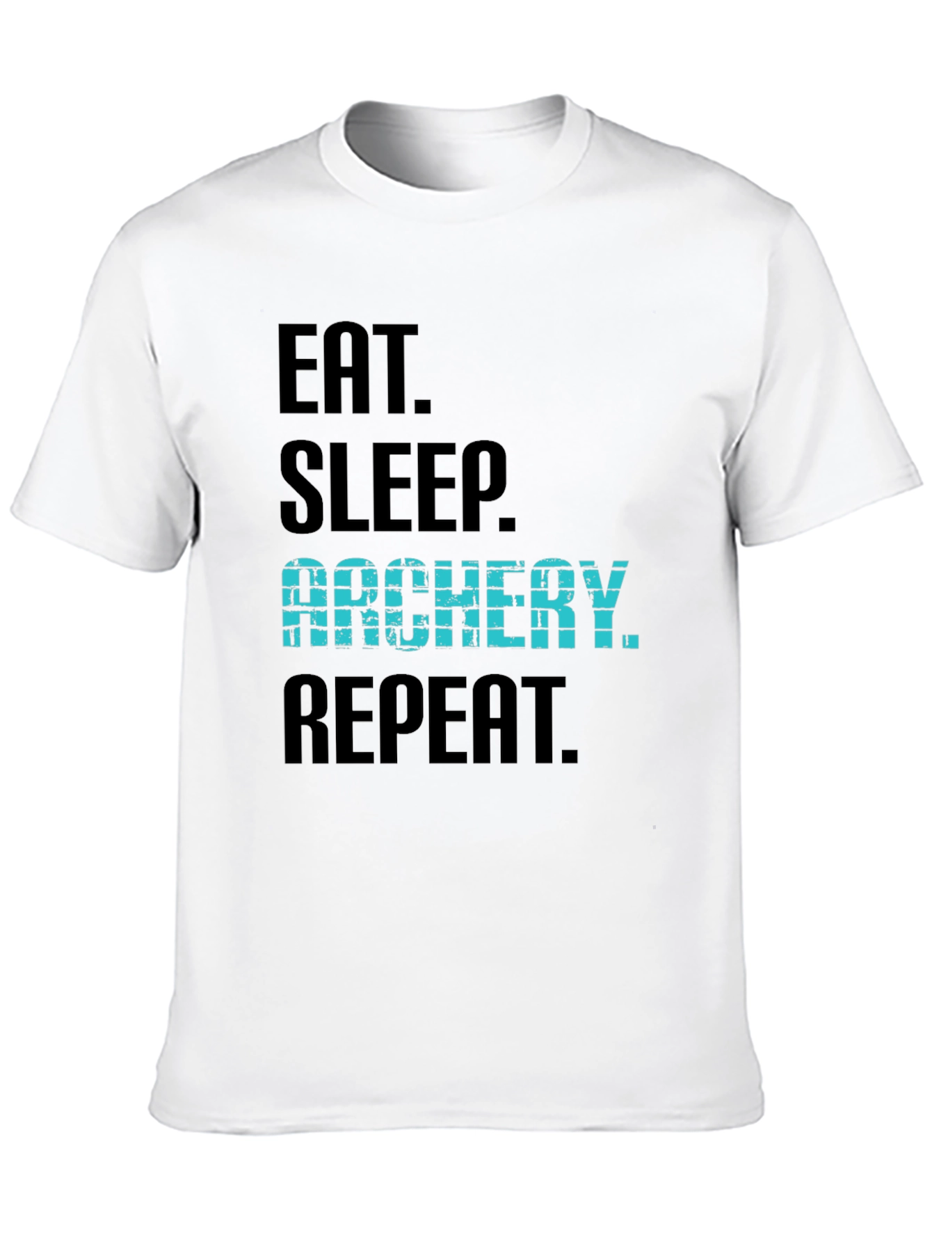 Eat Sleep Archery Repeat Black T-Shirt