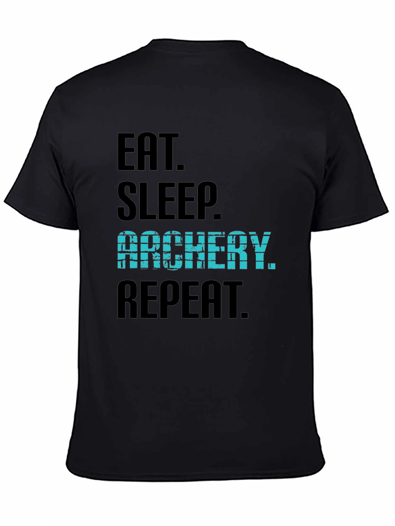 Eat Sleep Archery Repeat Black T-Shirt