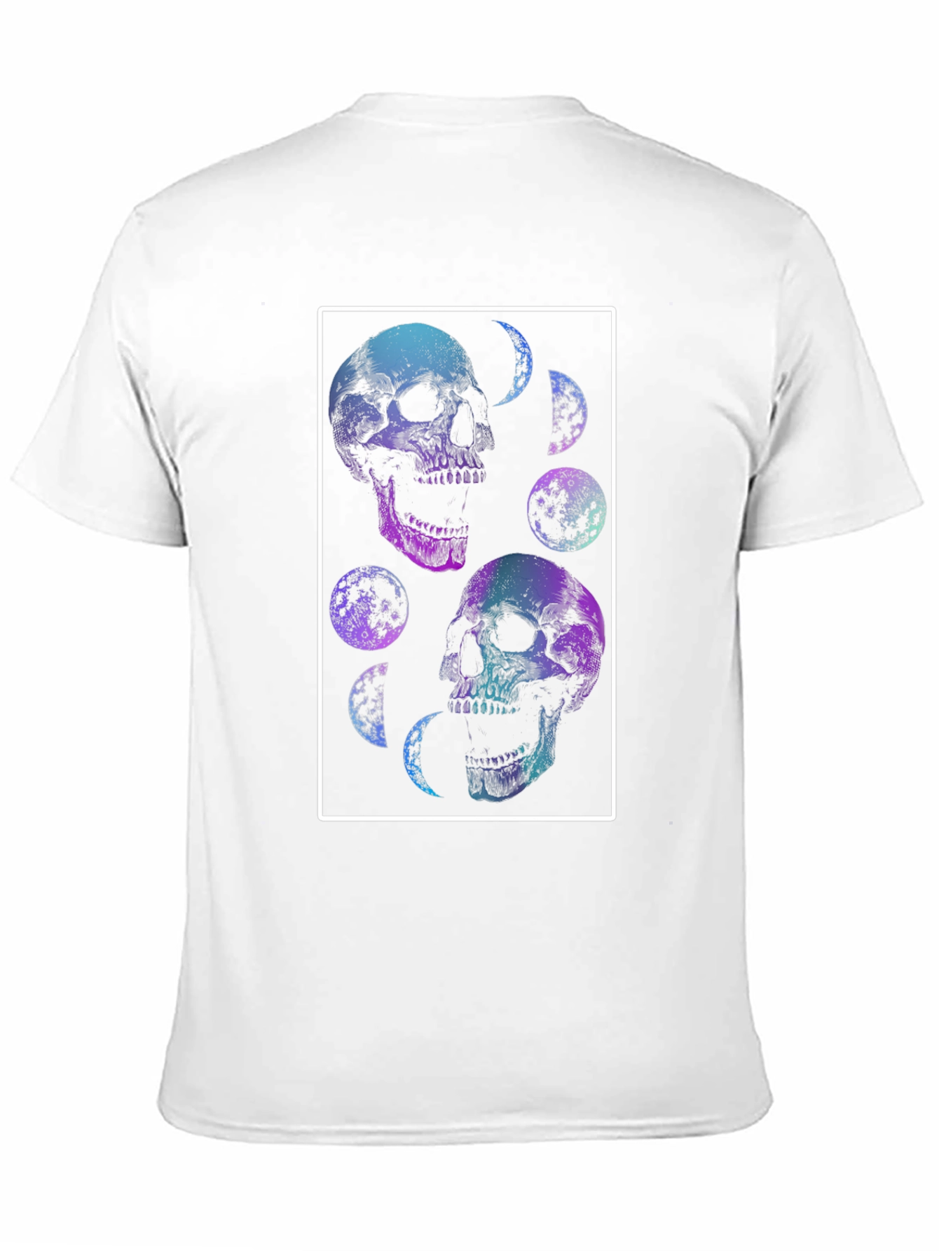 Skull & Moon Graphic Tee - Black T-Shirt