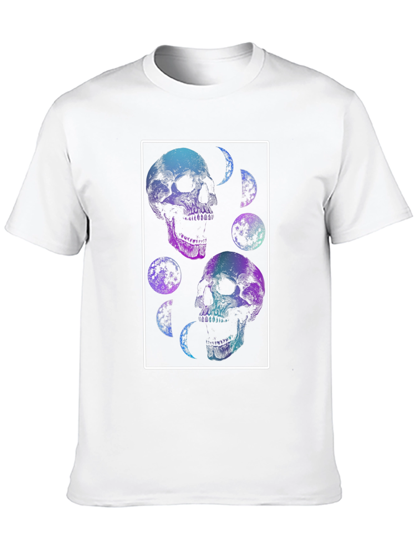 Skull & Moon Graphic Tee - Black T-Shirt