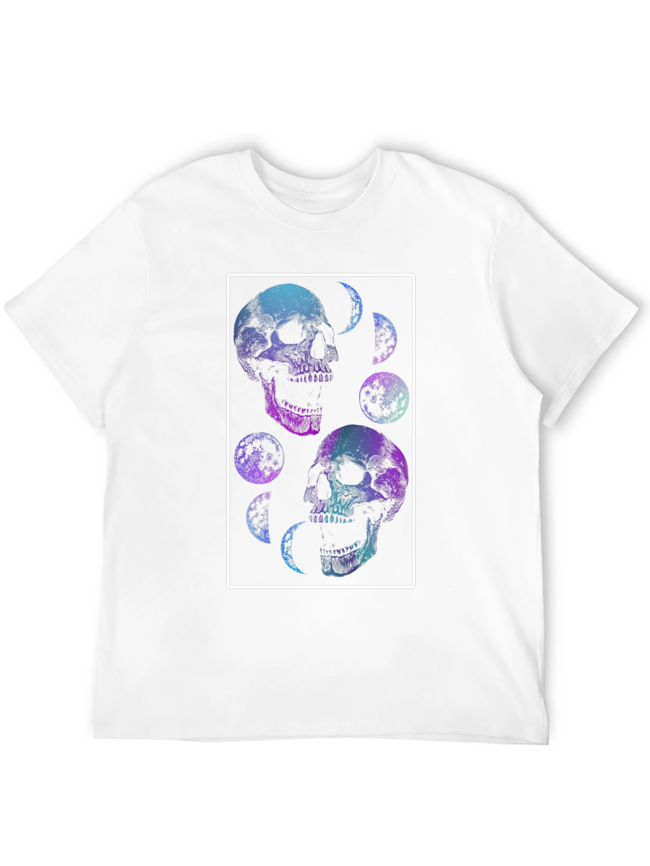 Skull & Moon Graphic Tee - Black T-Shirt