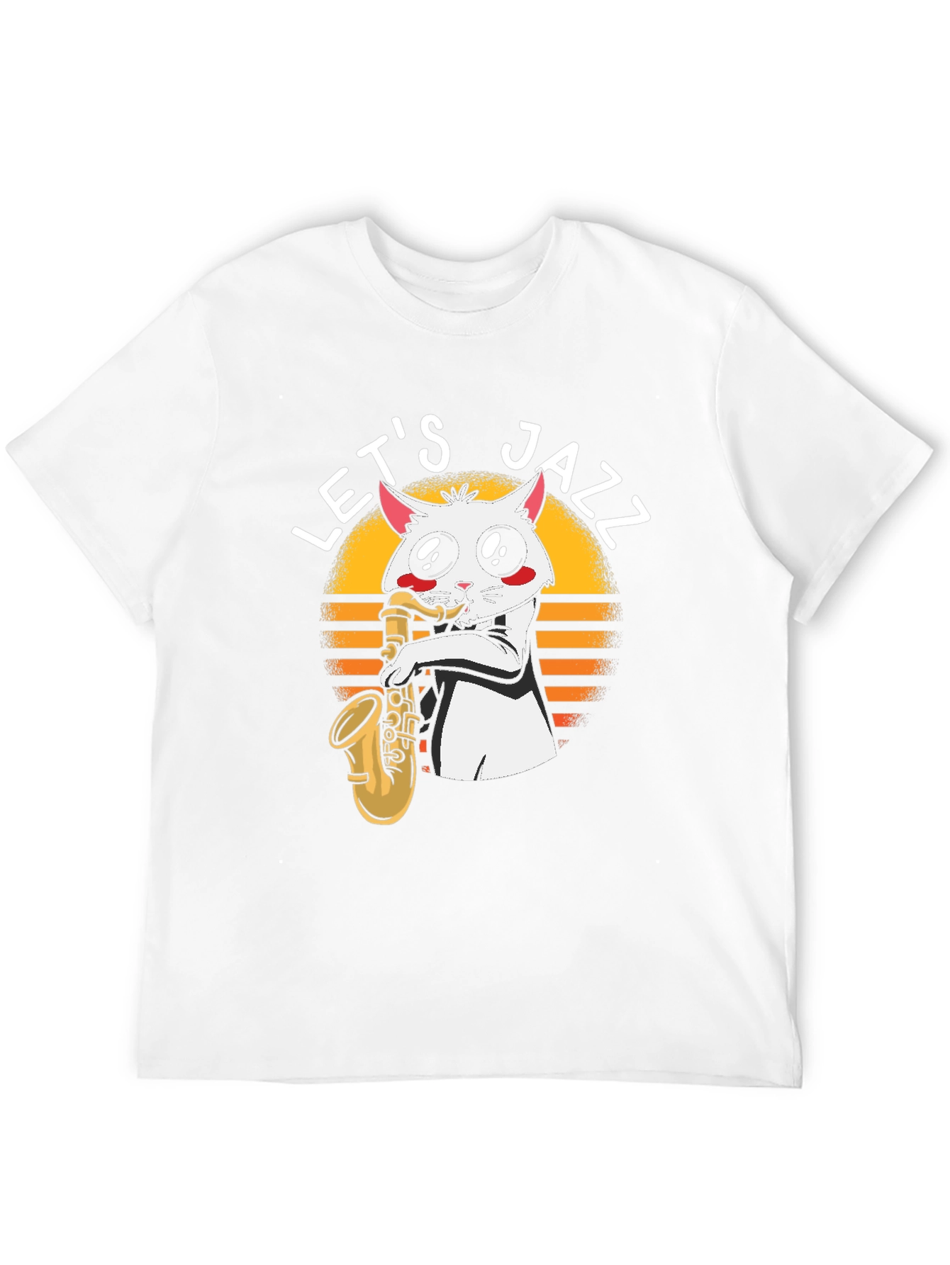 Lets Jazz Cat Saxophone T-Shirt