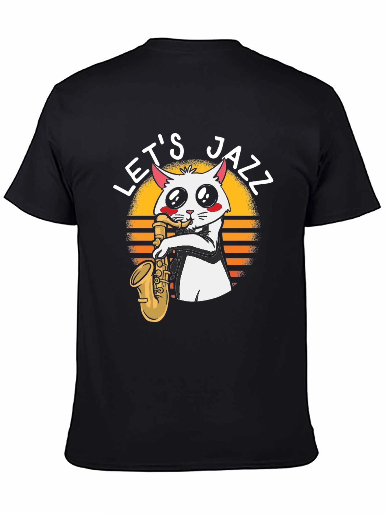 Lets Jazz Cat Saxophone T-Shirt