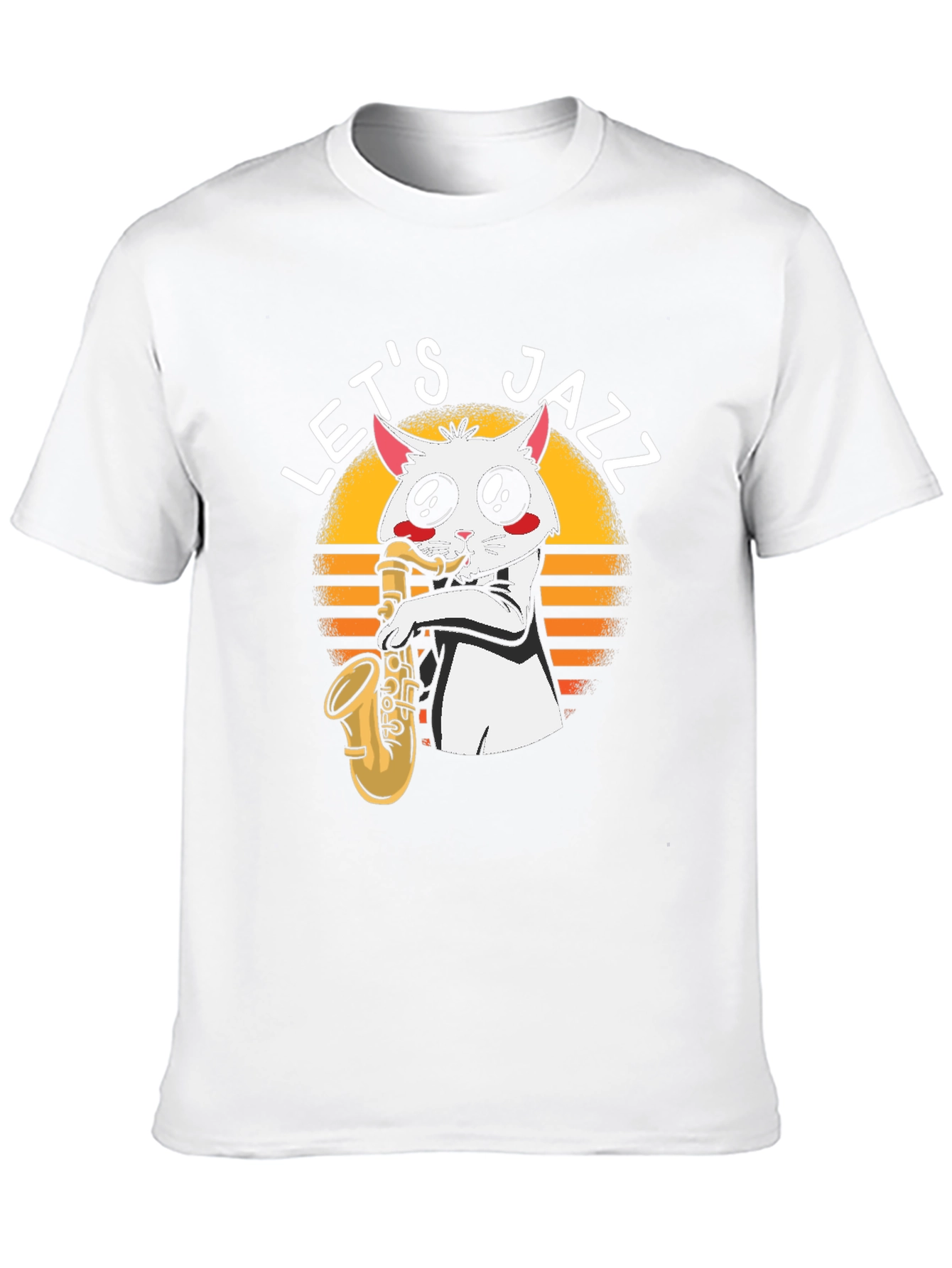 Lets Jazz Cat Saxophone T-Shirt