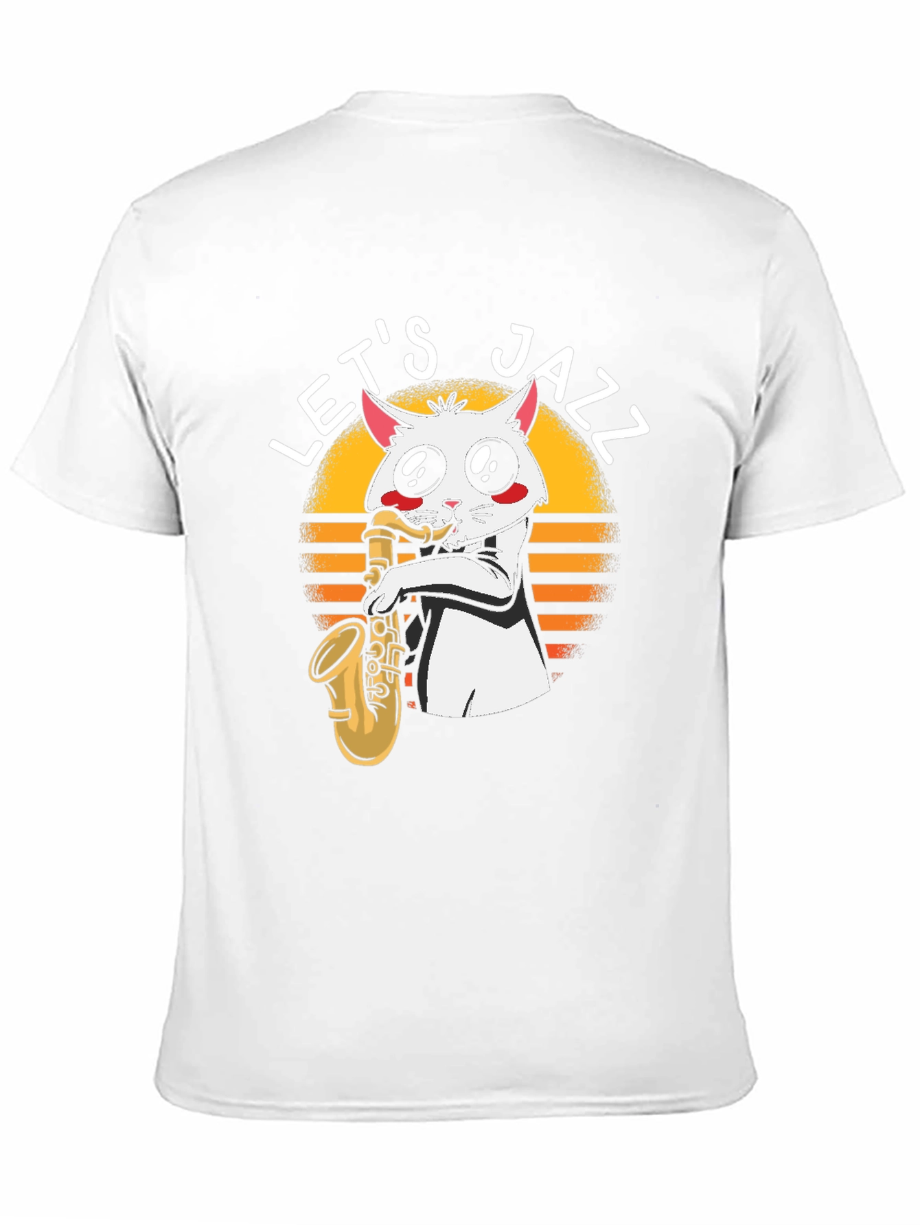 Lets Jazz Cat Saxophone T-Shirt