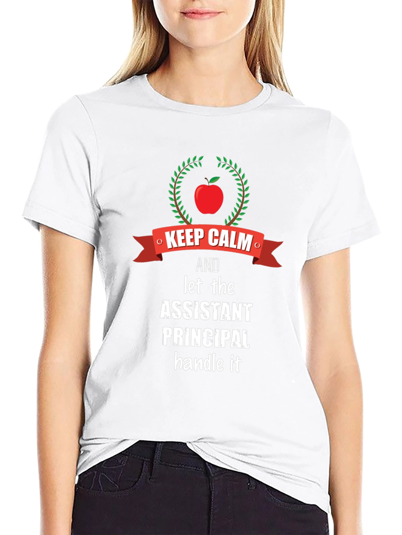 Assistant Principal Keep Calm Graphic T-Shirt