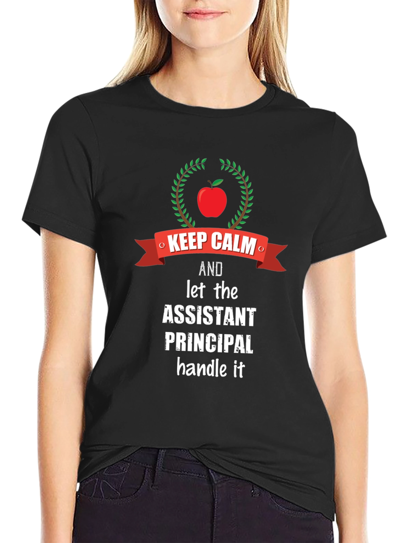 Assistant Principal Keep Calm Graphic T-Shirt
