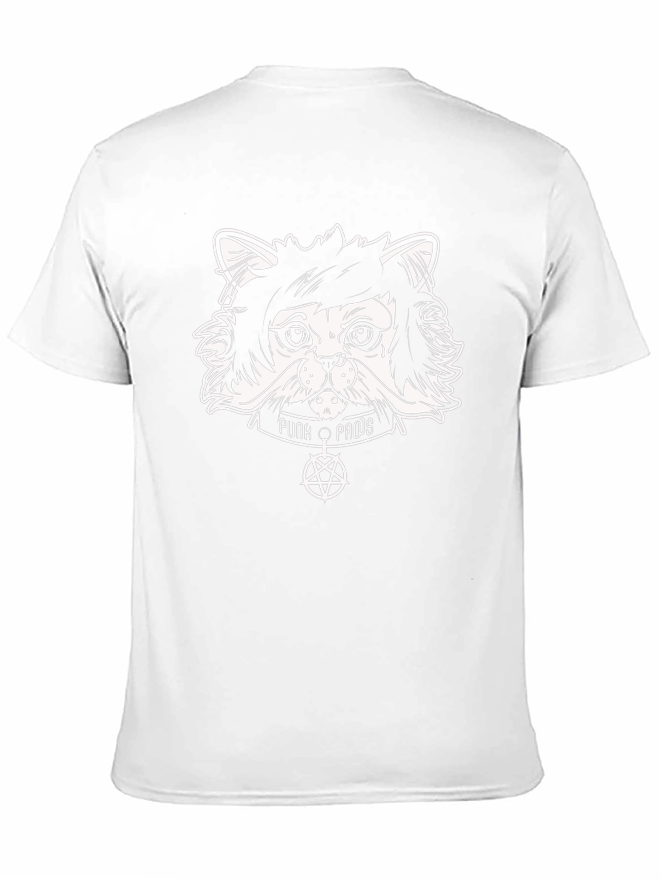 Punk Paws Cat T-Shirt - Black
