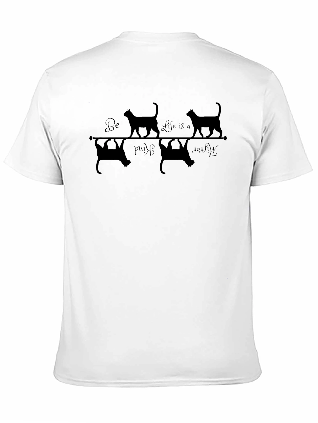 Be Kind Cats Black T-Shirt