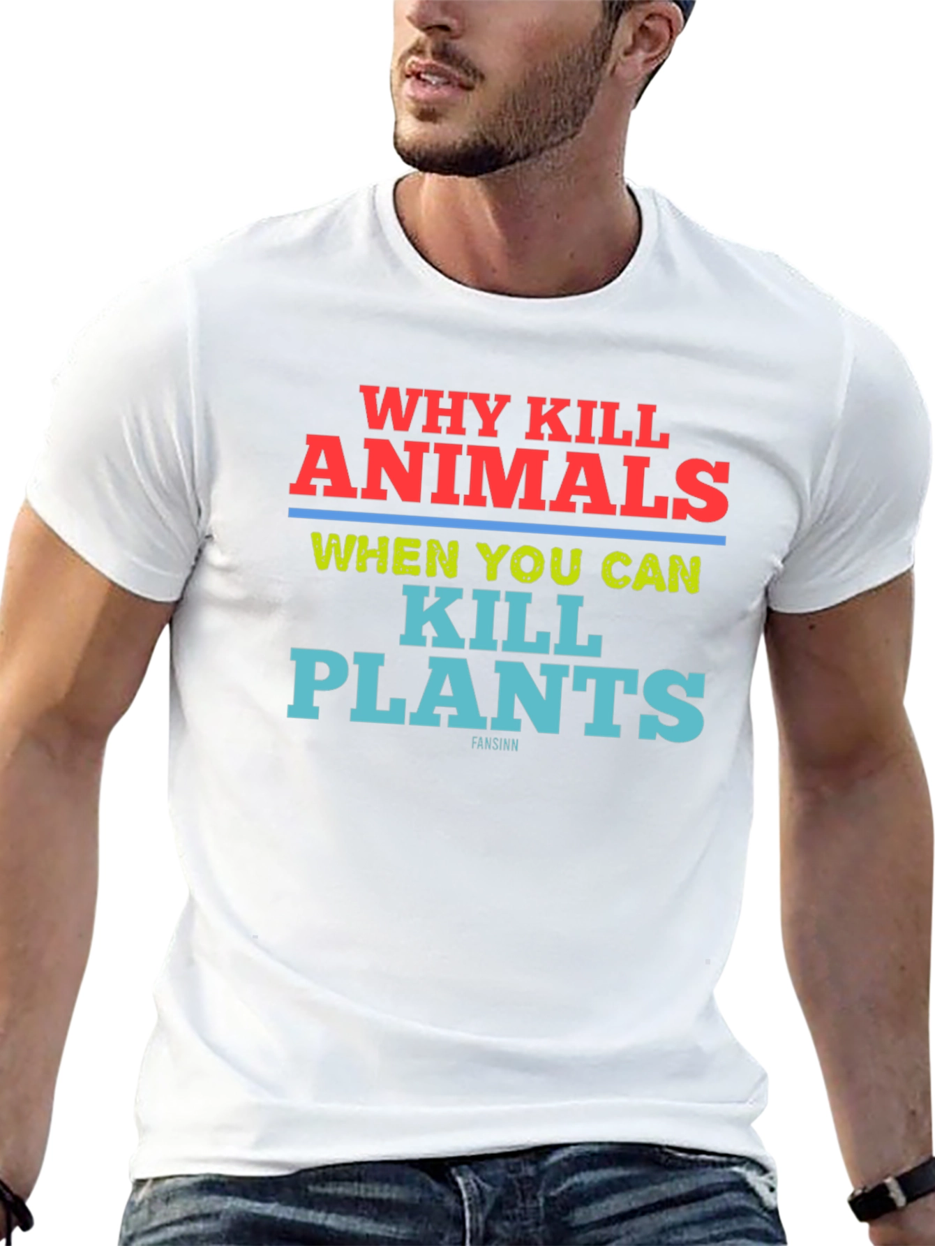 Why Kill Animals Kill Plants T-Shirt Vegan Tee