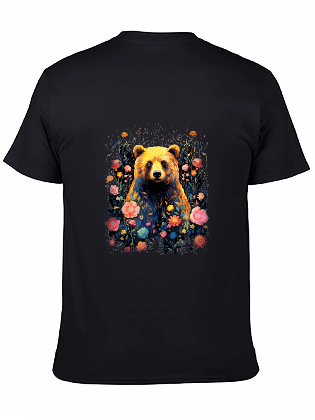 Bear in Bloom T-Shirt - Floral Animal Tee
