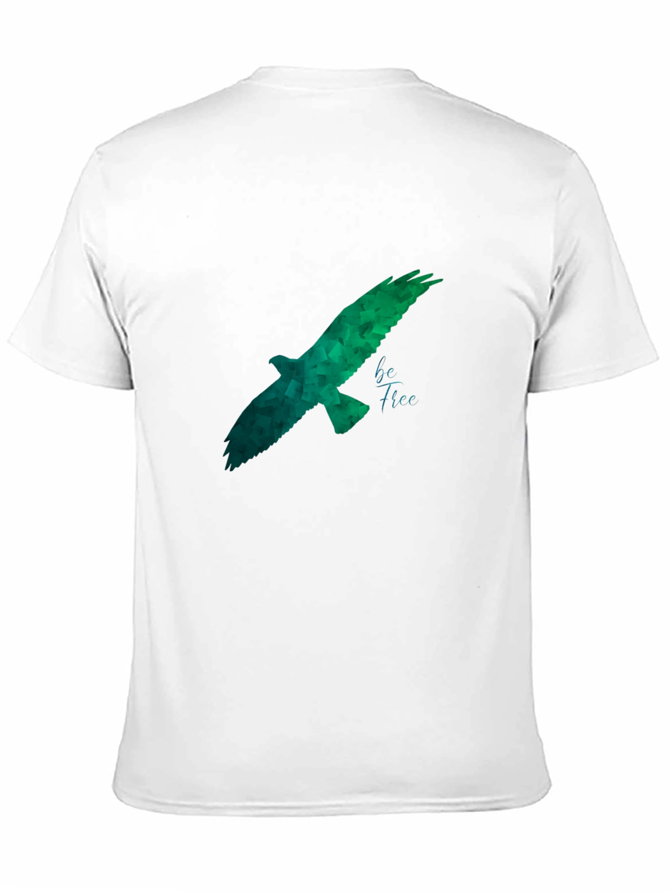 Geometric Eagle Graphic Black T-Shirt
