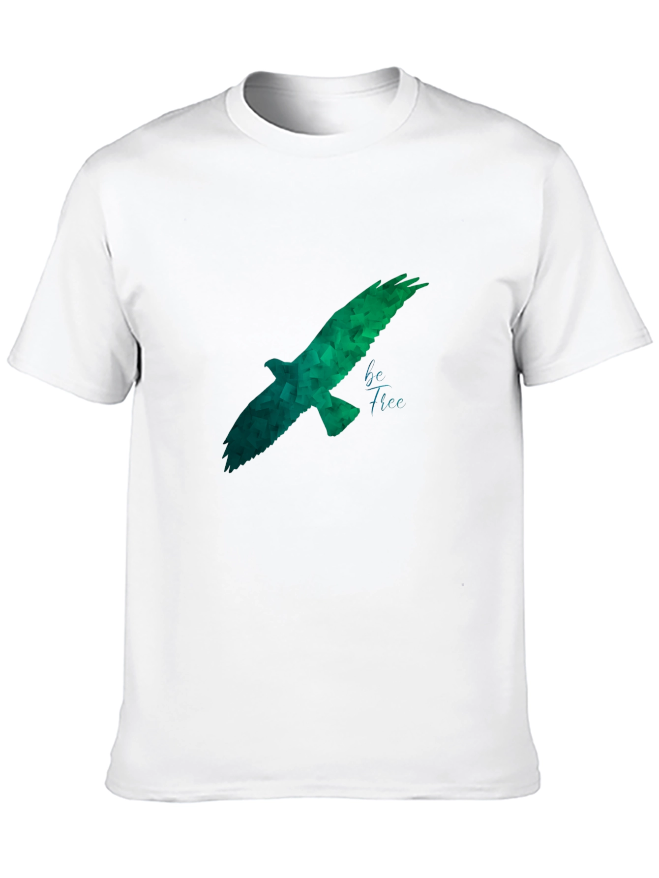 Geometric Eagle Graphic Black T-Shirt