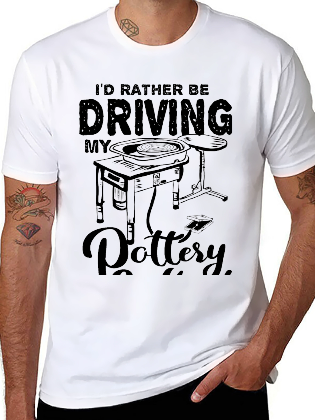 Id Rather Be Driving My Pottery T-Shirt