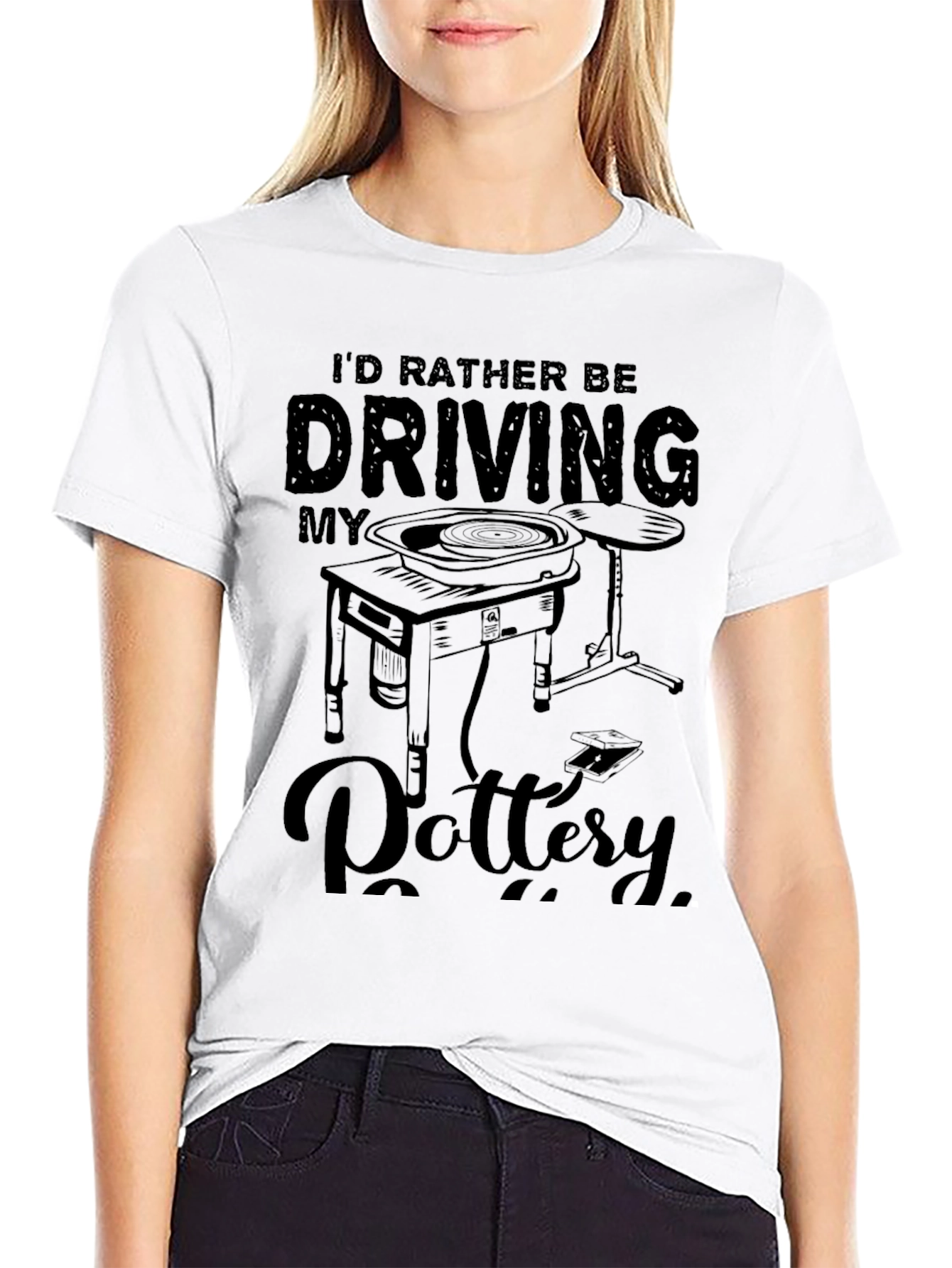 Id Rather Be Driving My Pottery T-Shirt