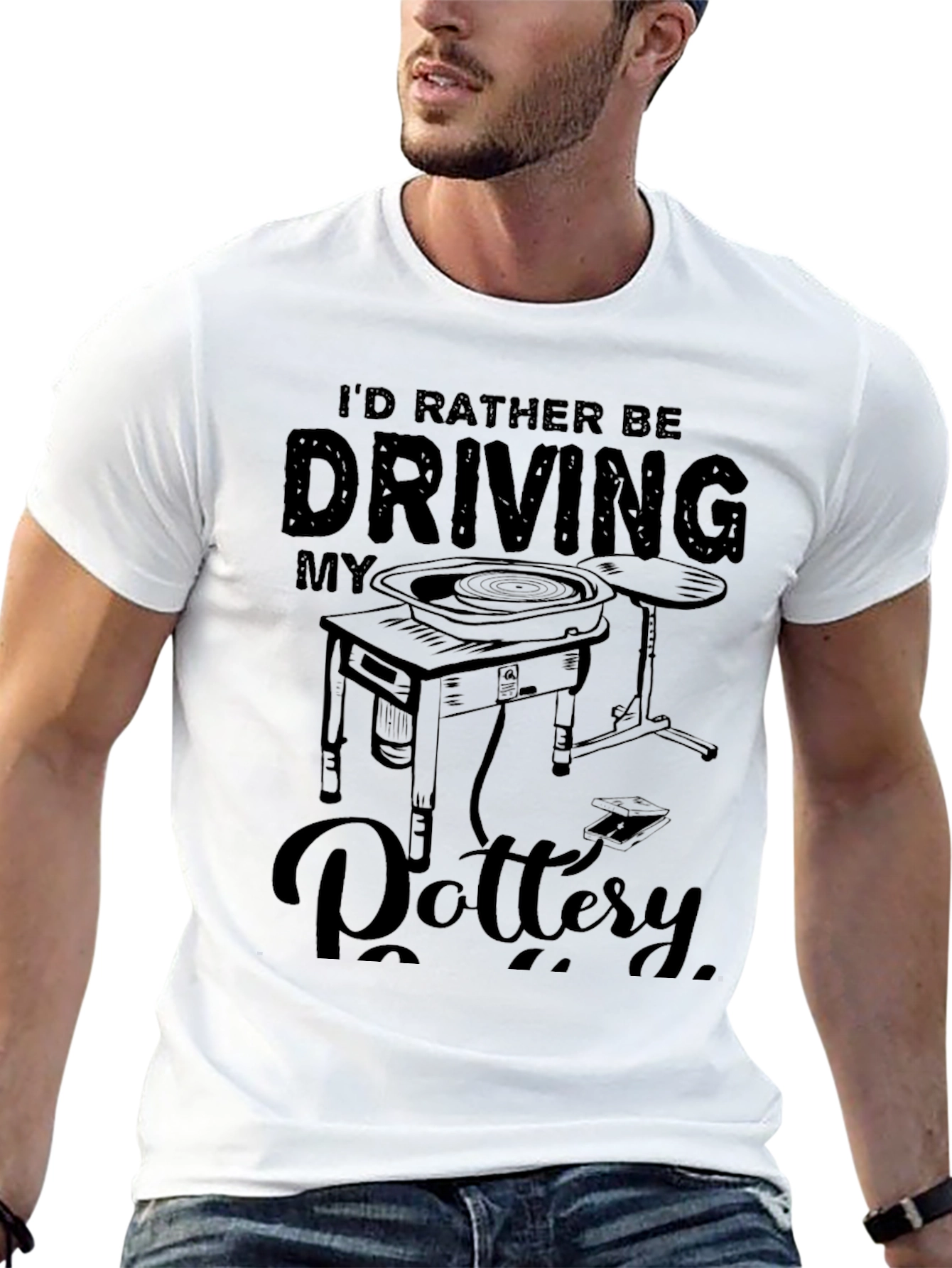 Id Rather Be Driving My Pottery T-Shirt