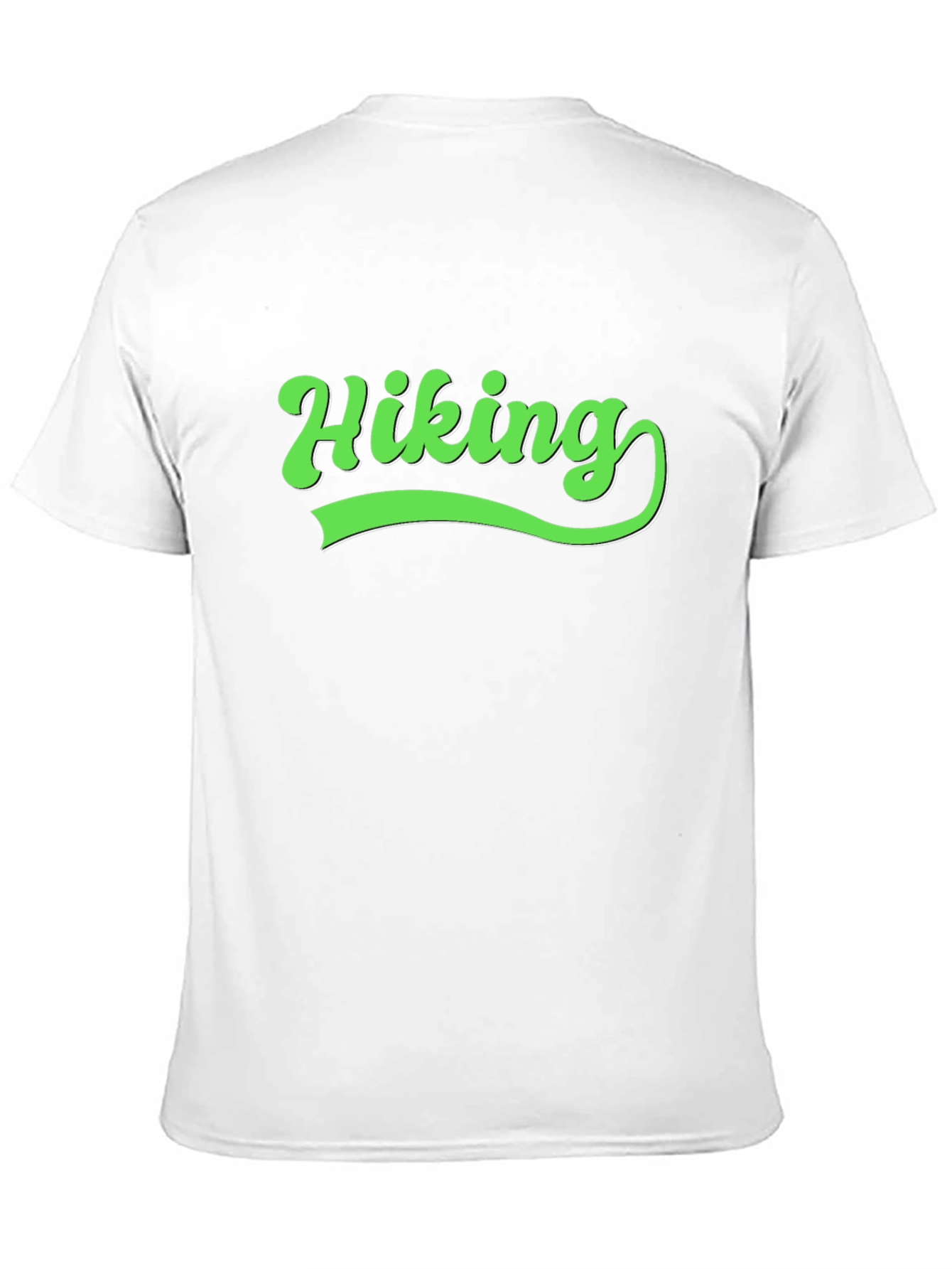 Hiking Graphic Tee - Black Cotton Blend Shirt