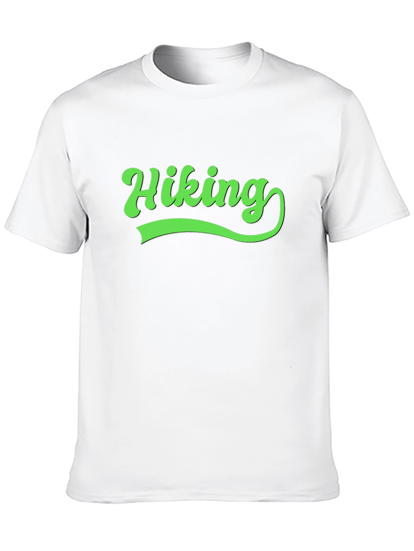 Hiking Graphic Tee - Black Cotton Blend Shirt