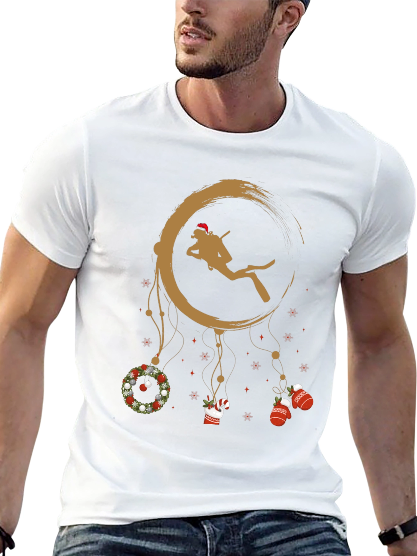 Holiday Scuba Diver Black T-Shirt
