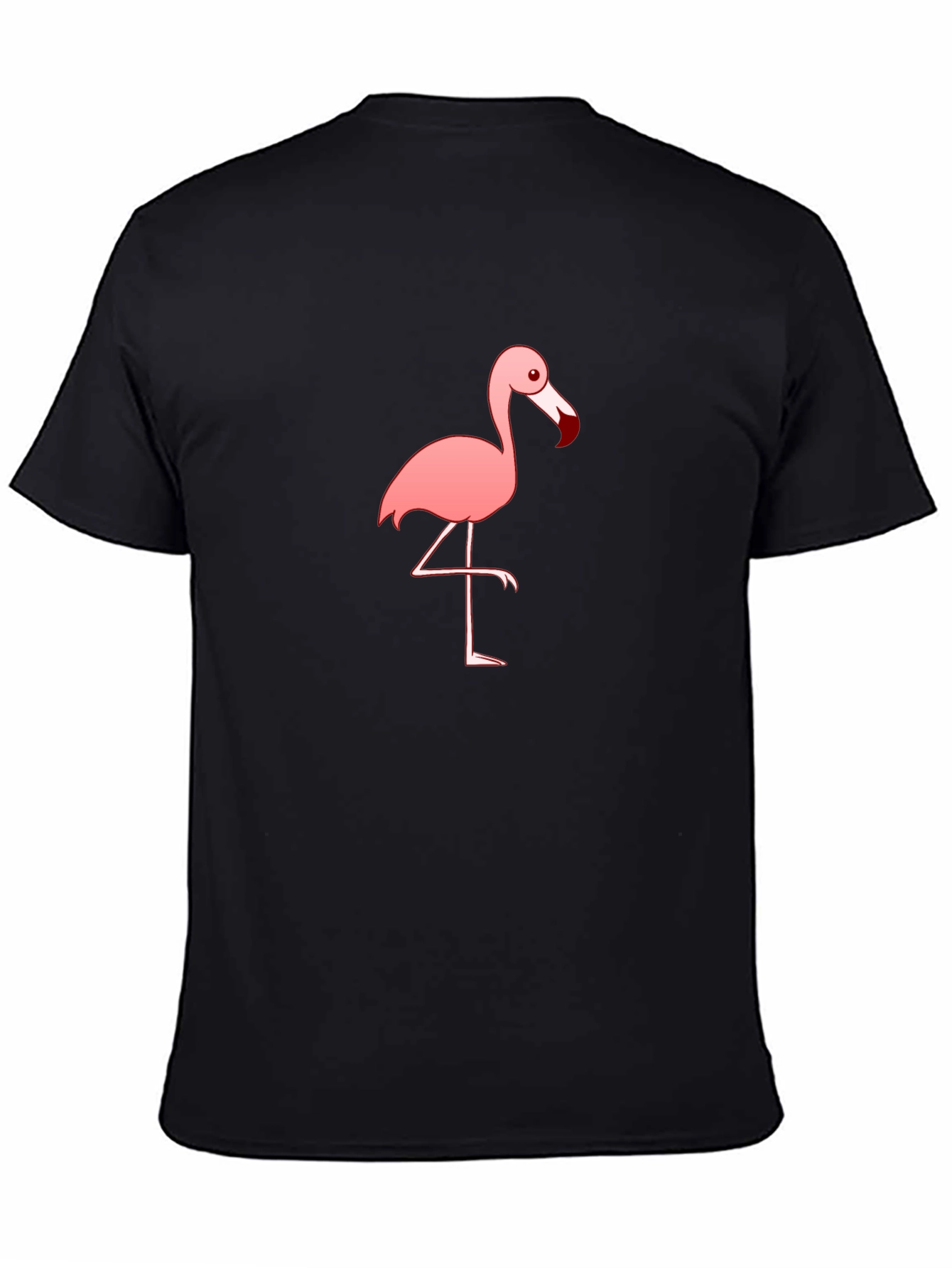 Flamingo Graphic Tee - Stylish Black T-Shirt