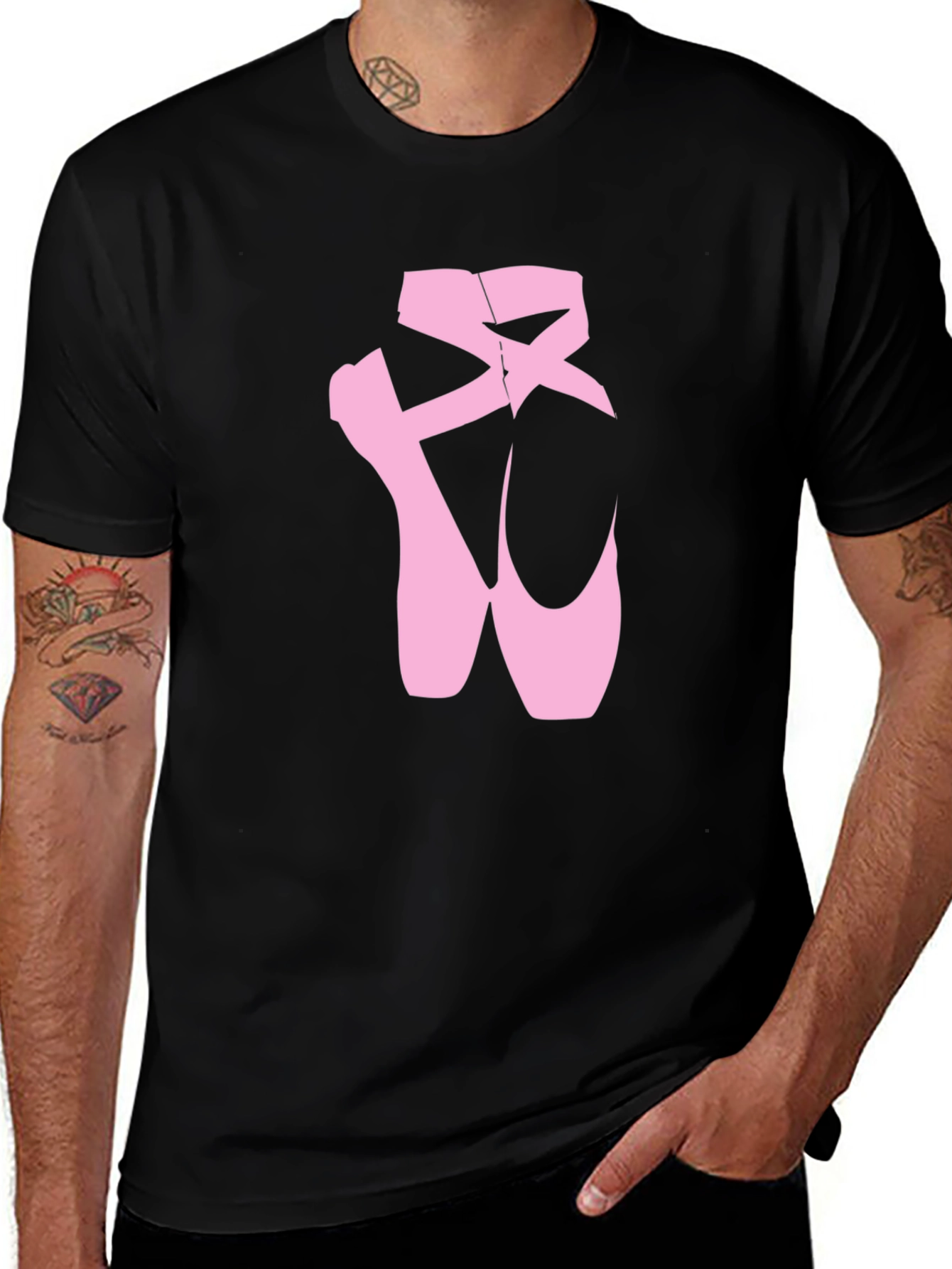 Ballet Shoes Graphic T-Shirt - Black