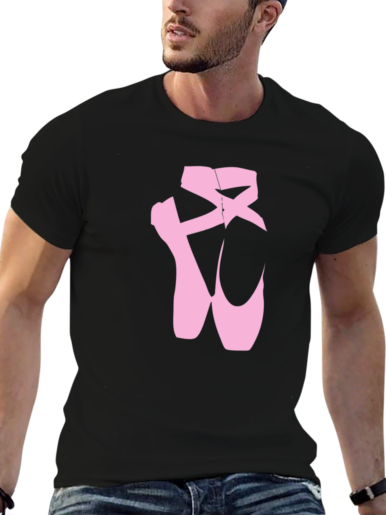 Ballet Shoes Graphic T-Shirt - Black