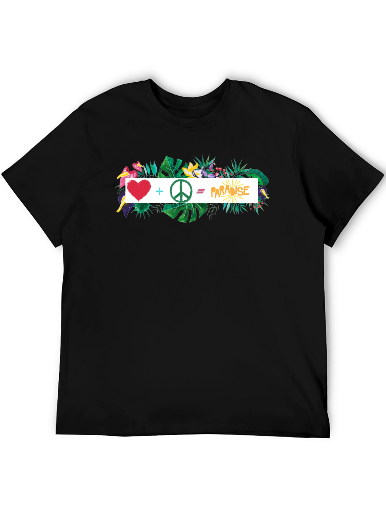 Love Peace Paradise T-Shirt - Tropical Graphic Tee