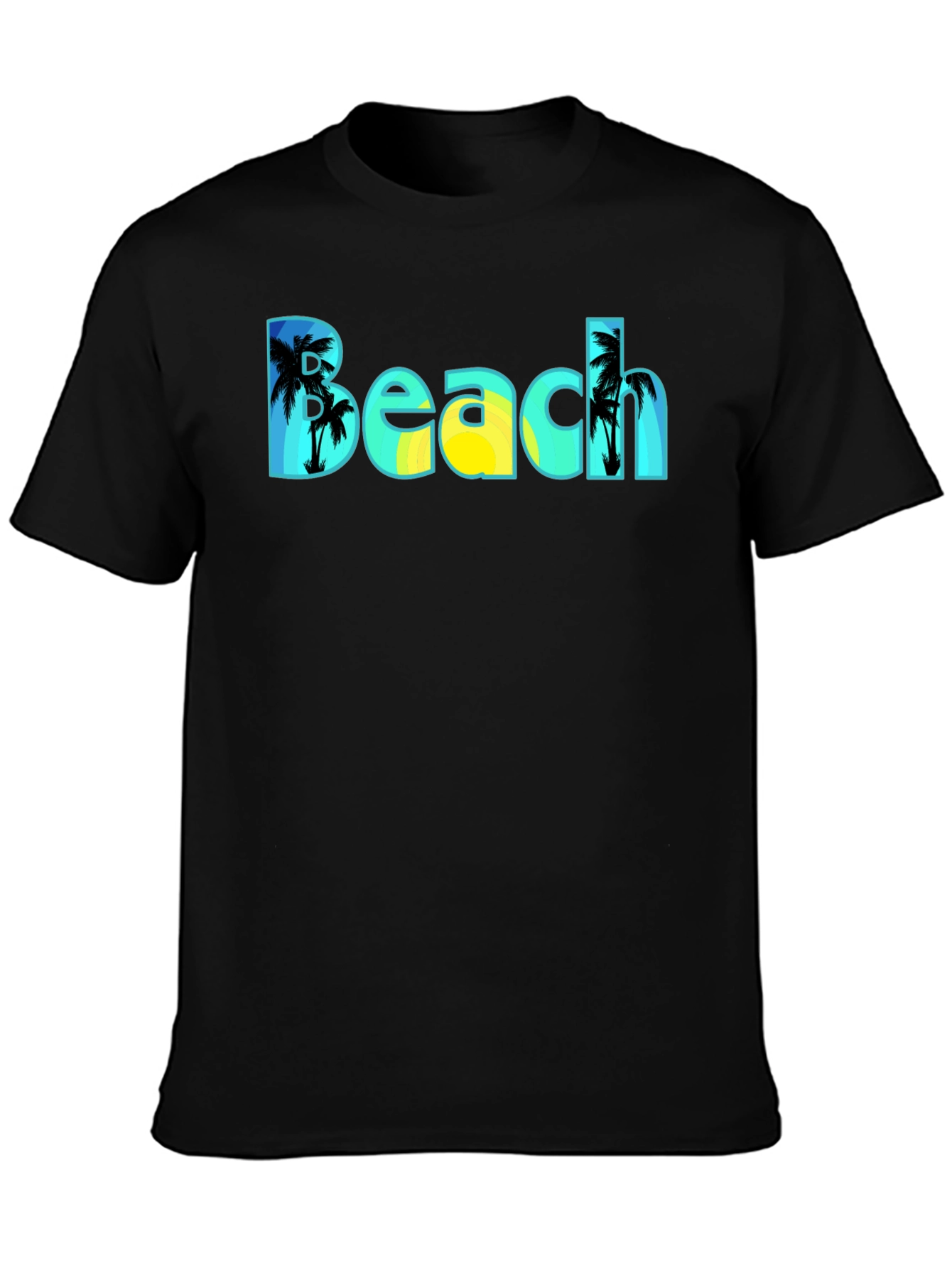 Beach T-Shirt - Tropical Palm Tree Design