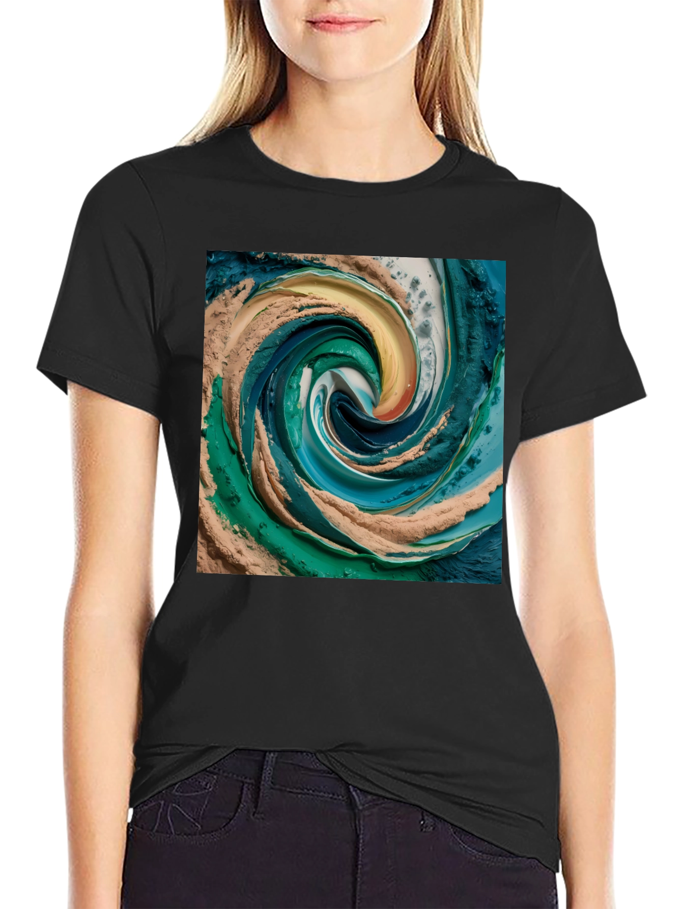 Abstract Swirl Tee - Unique Art Graphic Print