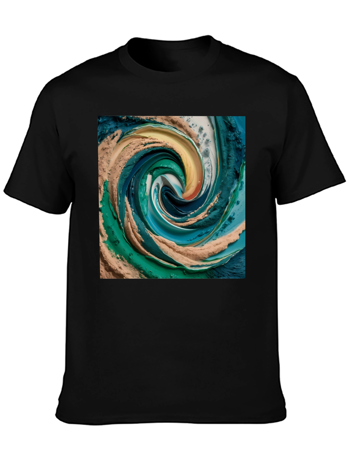 Abstract Swirl Tee - Unique Art Graphic Print