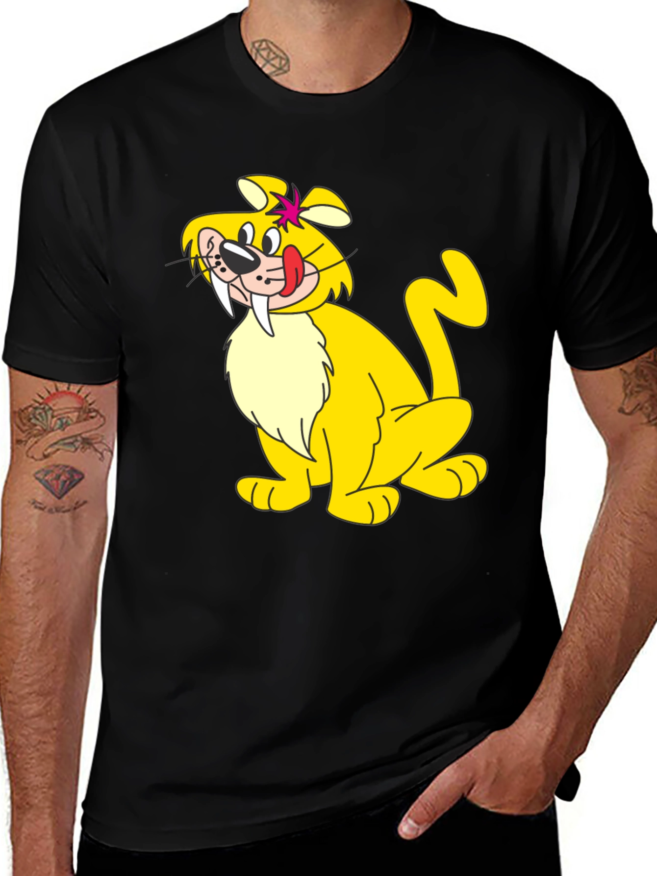 Tundra Cartoon T-Shirt - Black