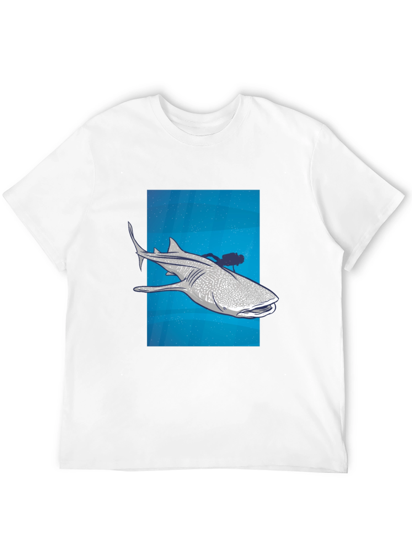 Whale Shark Scuba Diver Graphic Tee