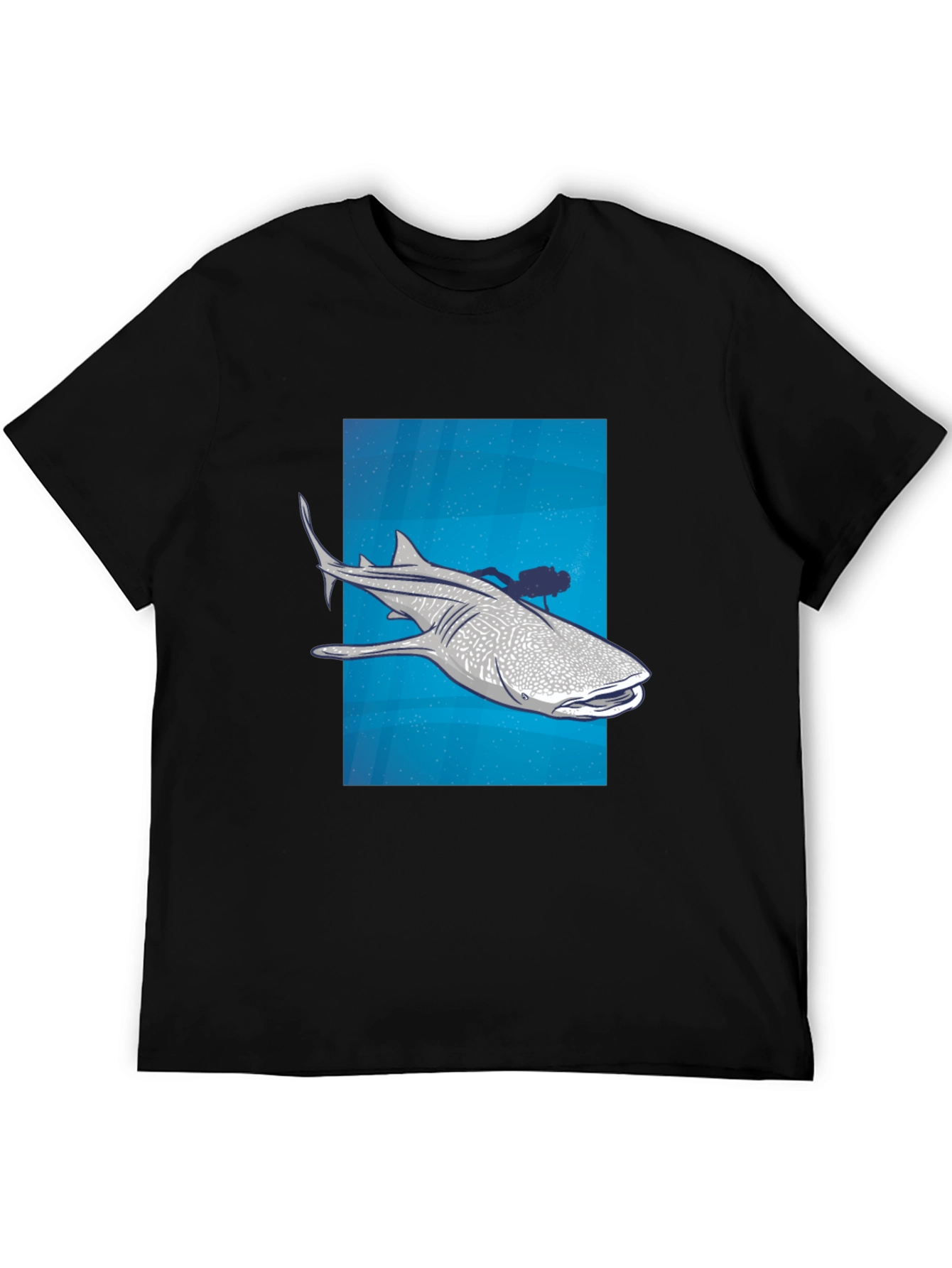 Whale Shark Scuba Diver Graphic Tee