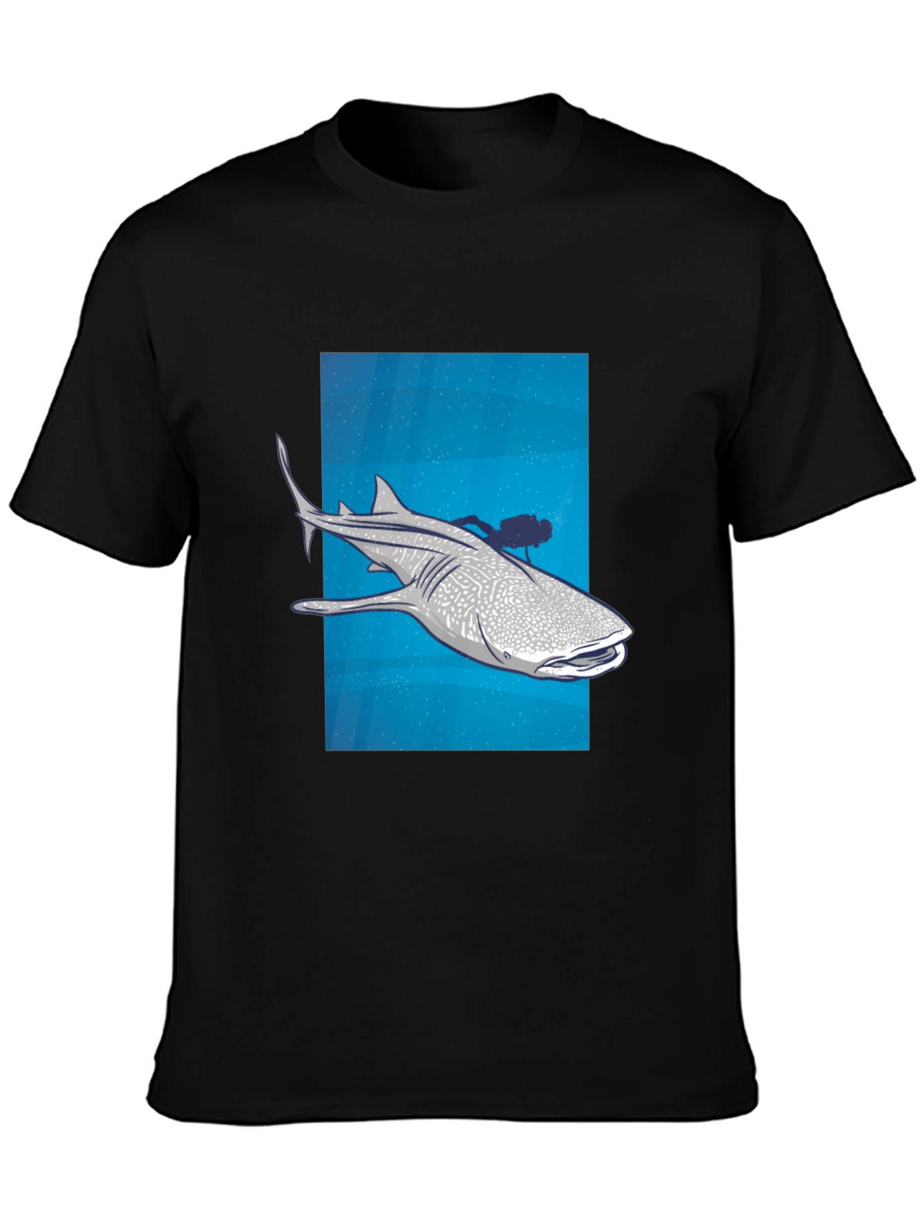Whale Shark Scuba Diver Graphic Tee