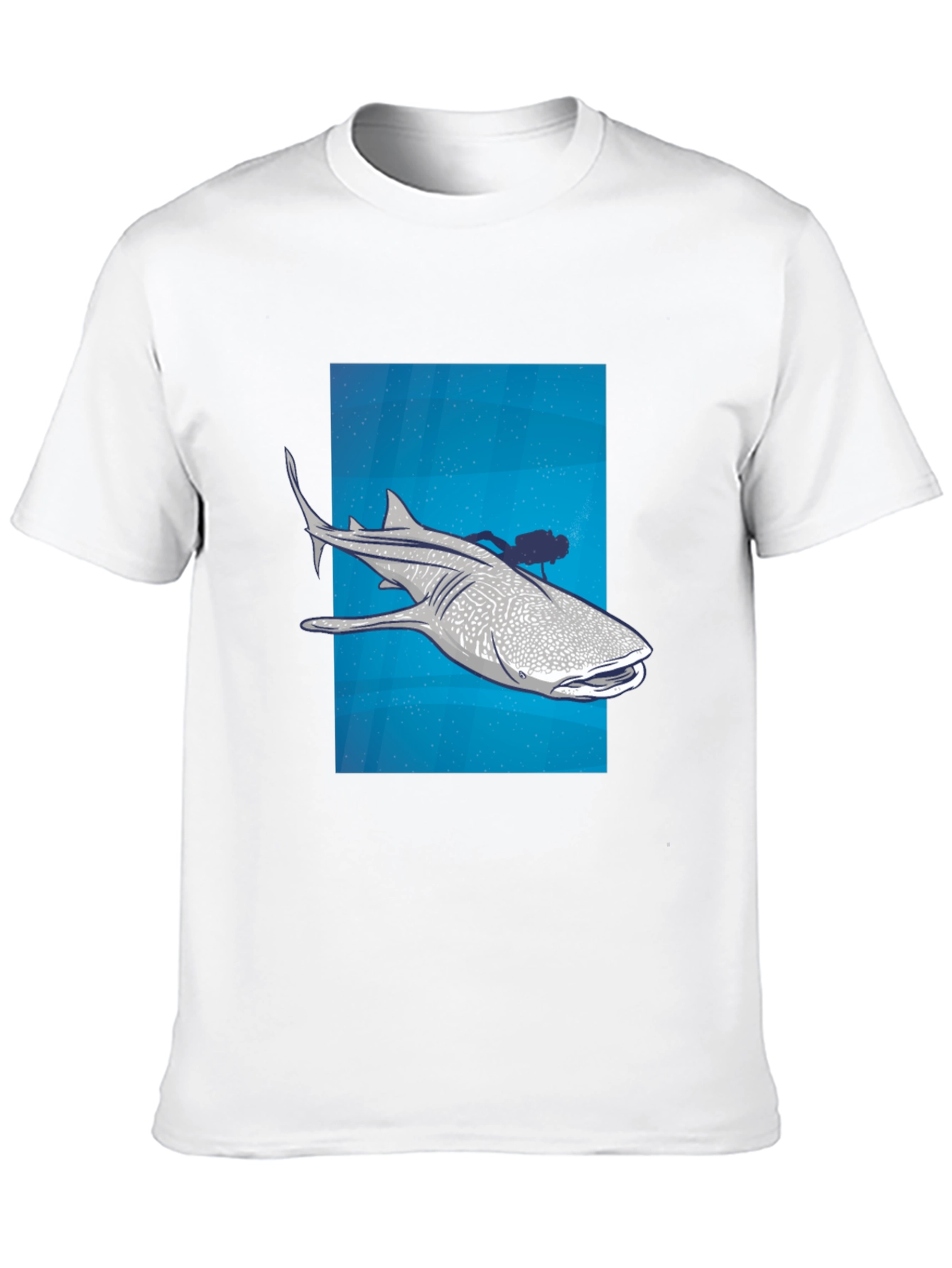 Whale Shark Scuba Diver Graphic Tee