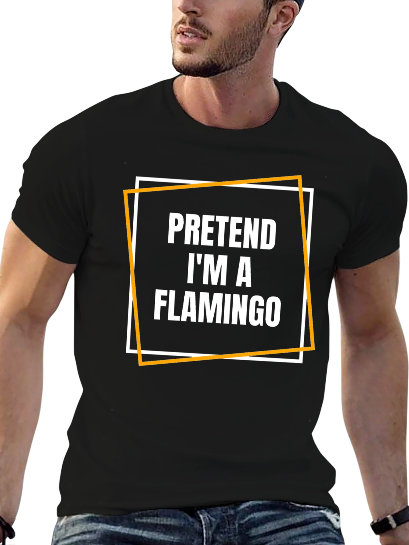 Pretend Im A Flamingo Graphic Tee