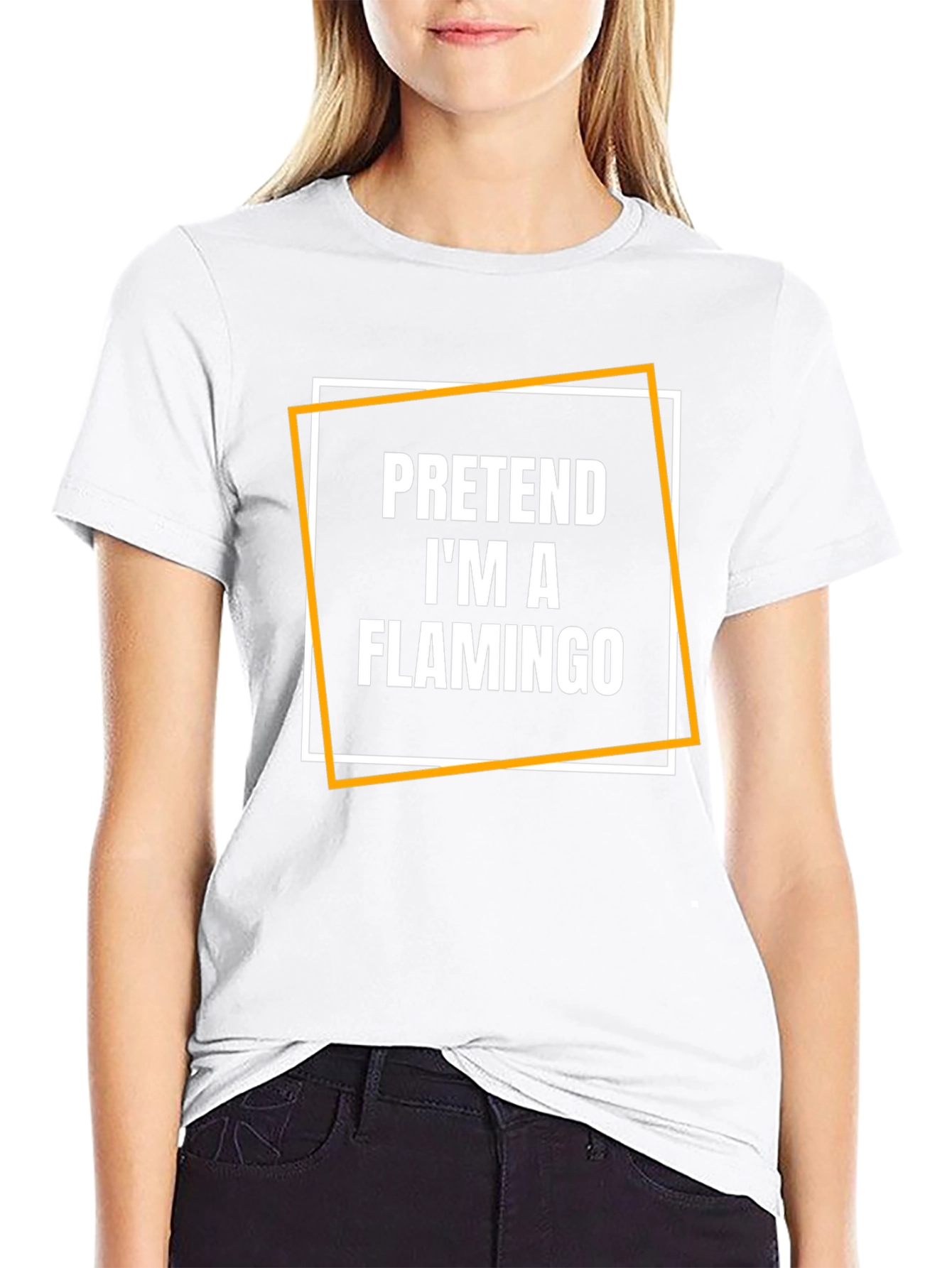 Pretend Im A Flamingo Graphic Tee
