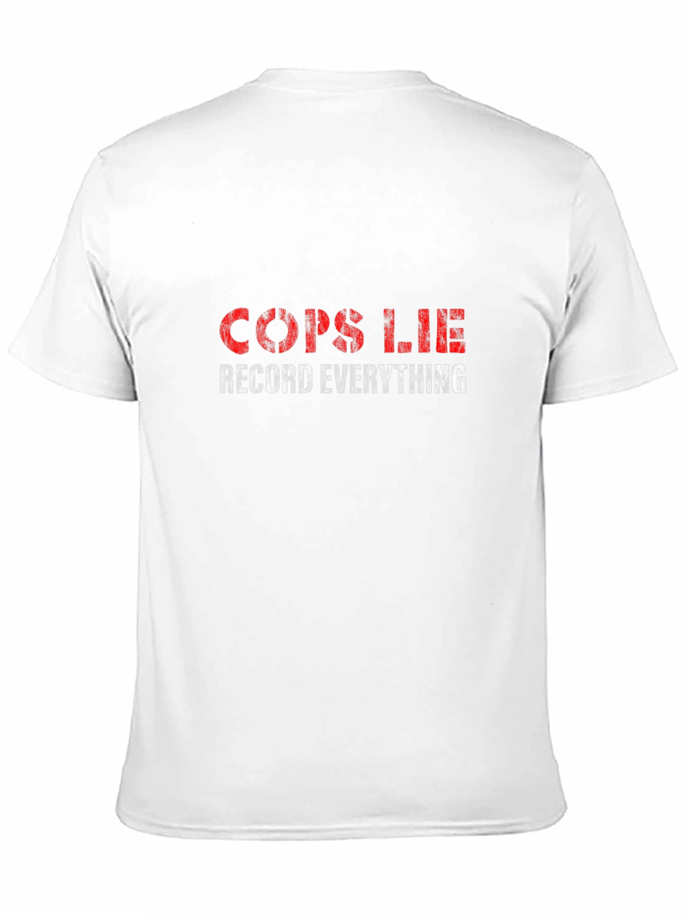 Cops Lie Record Everything Black T-Shirt