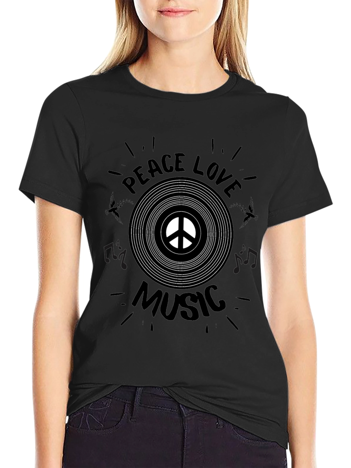 Peace Love Music Graphic Tee