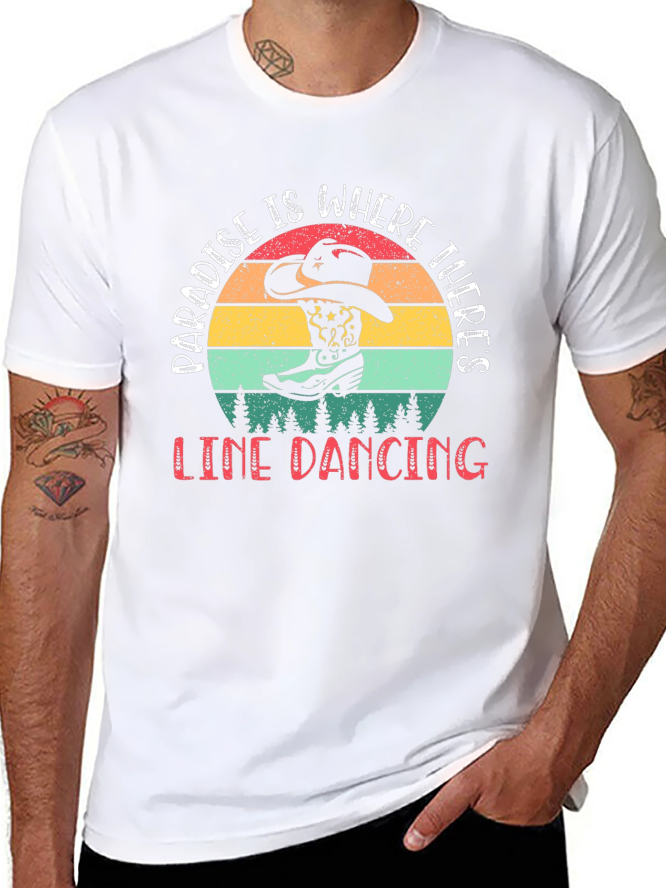 Paradise Line Dancing Graphic Tee