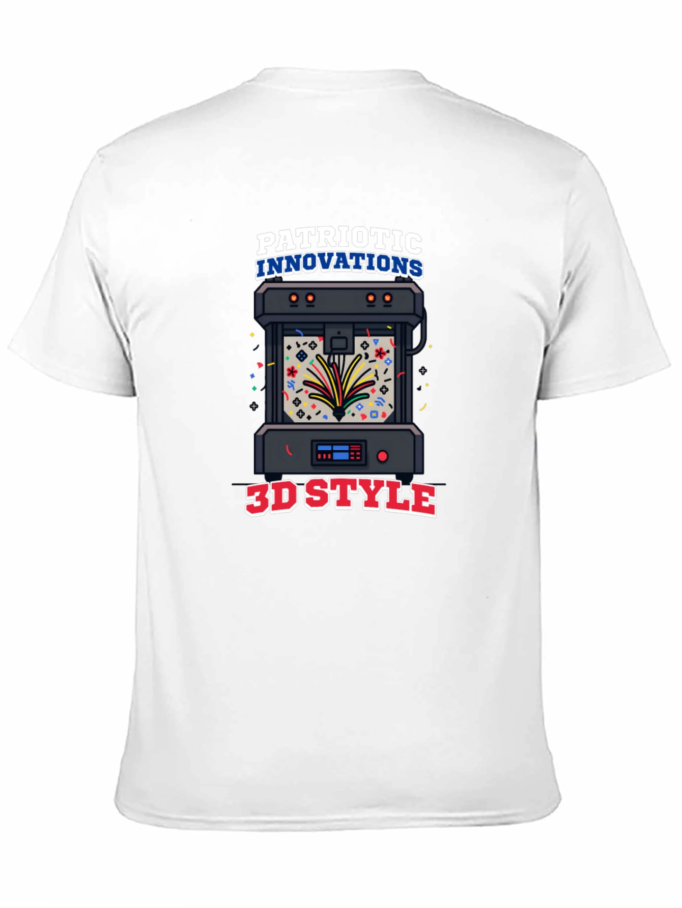 Patriotic Innovations 3D Style Black T-Shirt