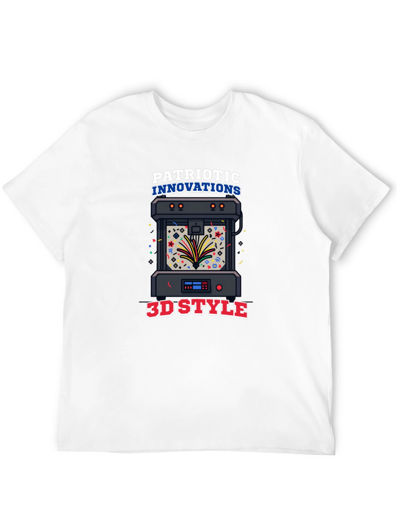 Patriotic Innovations 3D Style Black T-Shirt