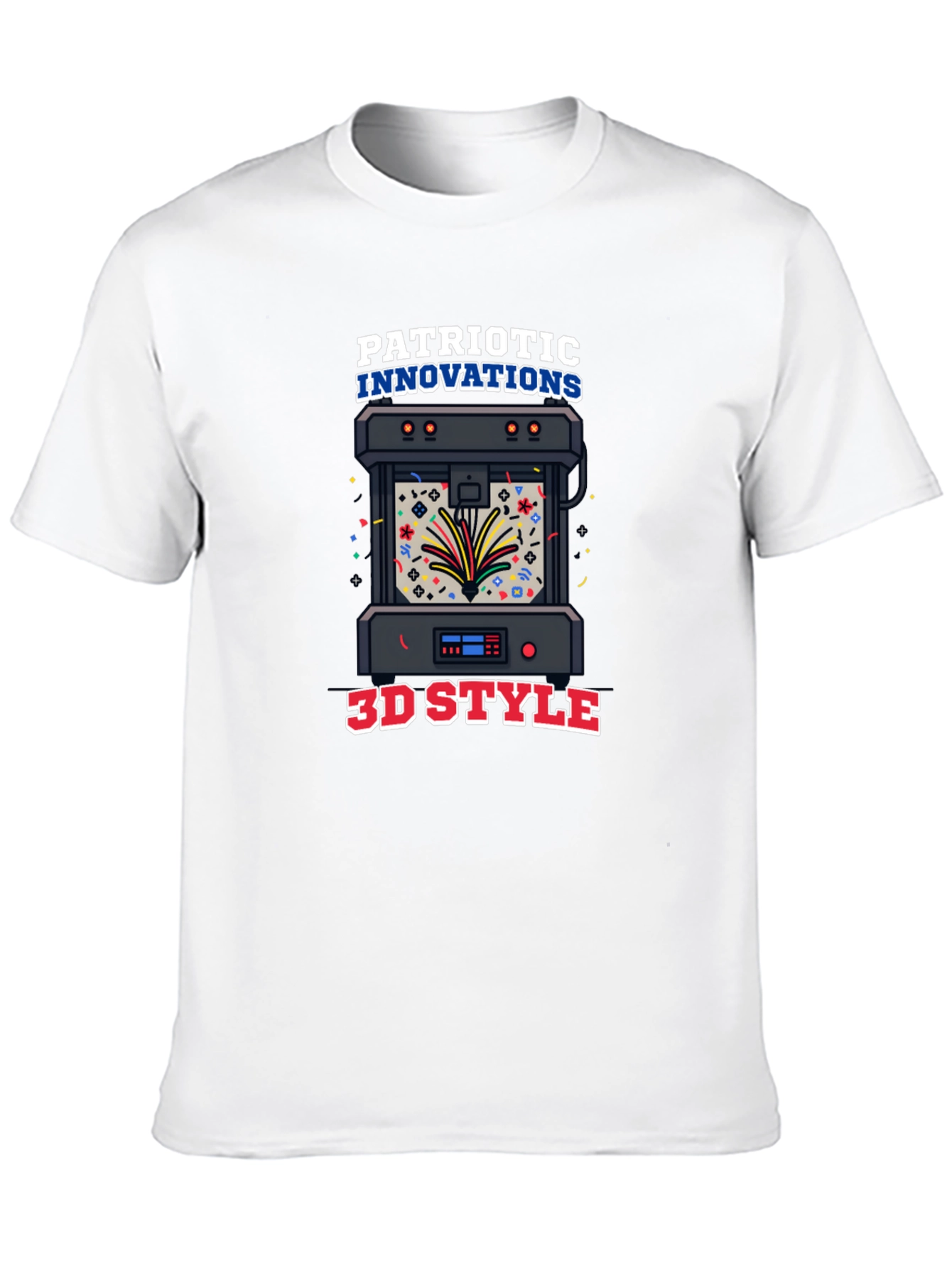 Patriotic Innovations 3D Style Black T-Shirt