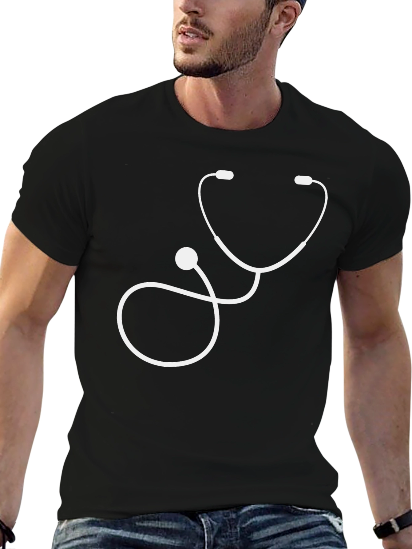Stethoscope Graphic Tee - Medical Professional Apparel