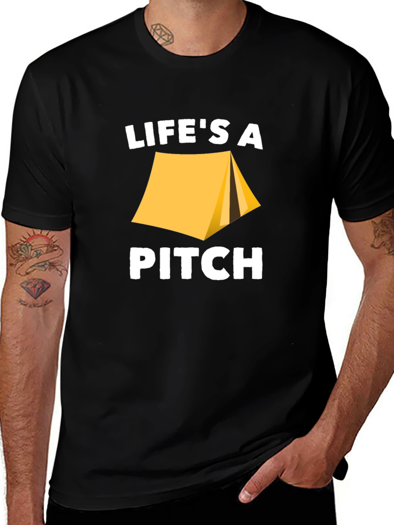 Lifes A Pitch Camping T-Shirt
