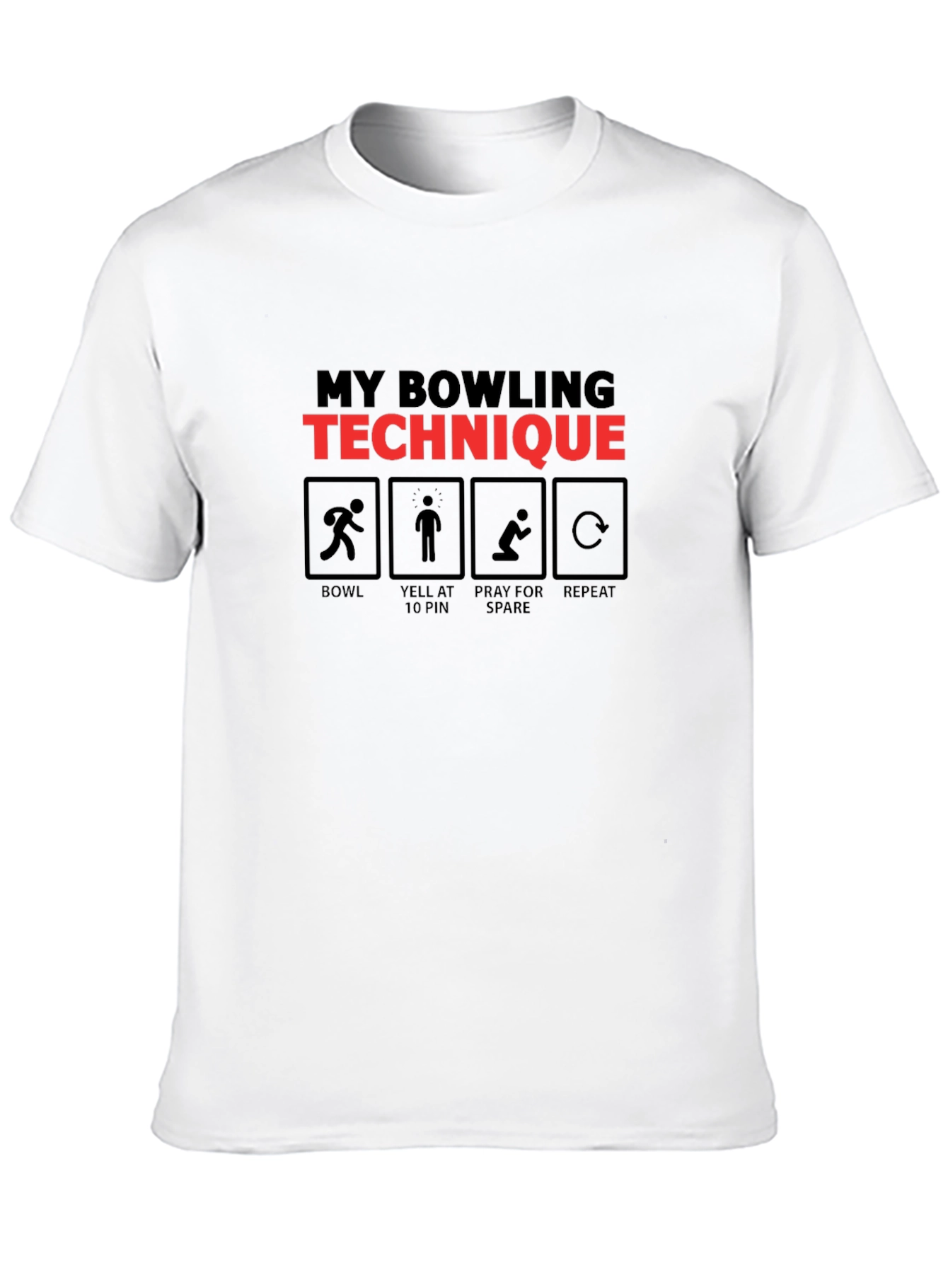 Bowling Technique T-Shirt - Funny Bowler Gift Tee